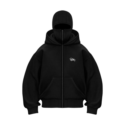 TommySinny® 'BLCLV' ZIP-HOODIE BLACK