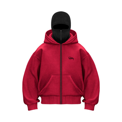TommySinny® 'BLCLV' ZIP-HOODIE RED