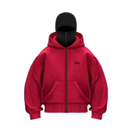 TommySinny® 'BLCLV' ZIP-HOODIE RED