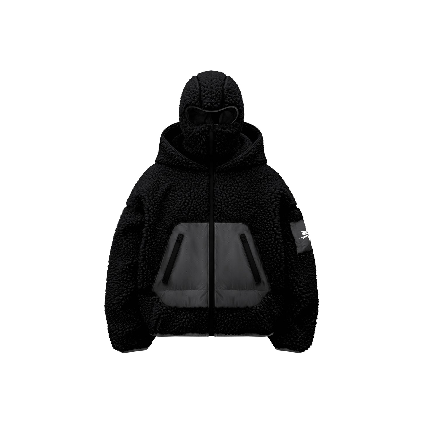 TommySinny® Balaclava Sherpa Black/Gray